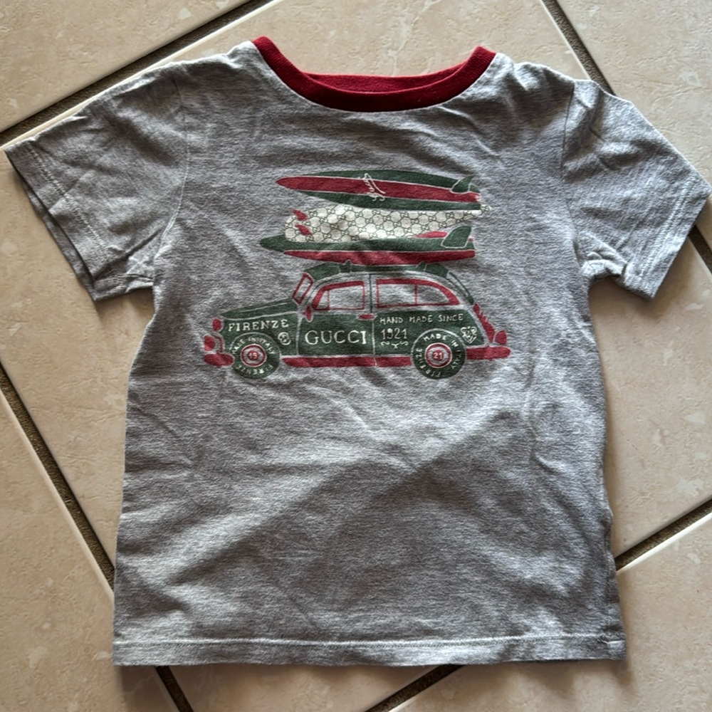 AUTHENTIC KIDS UNISEX GUCCI CREWNECK T-SHIRT SIZE 4